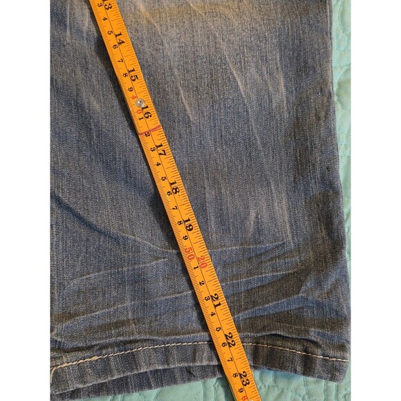 YASO Juniors Size 11/12. Blue Embellished Pockets Stretch Capri‎ Jeans - Picture 9 of 9